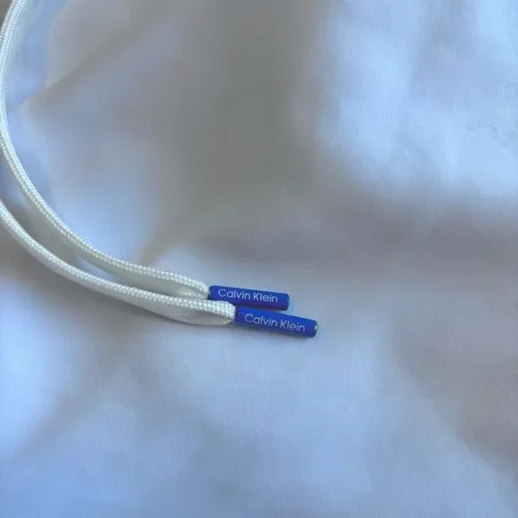 Calvin Klein Men’s Swim Trunks, Size Small, White with Rainbow tag on back - Picture 2 of 5